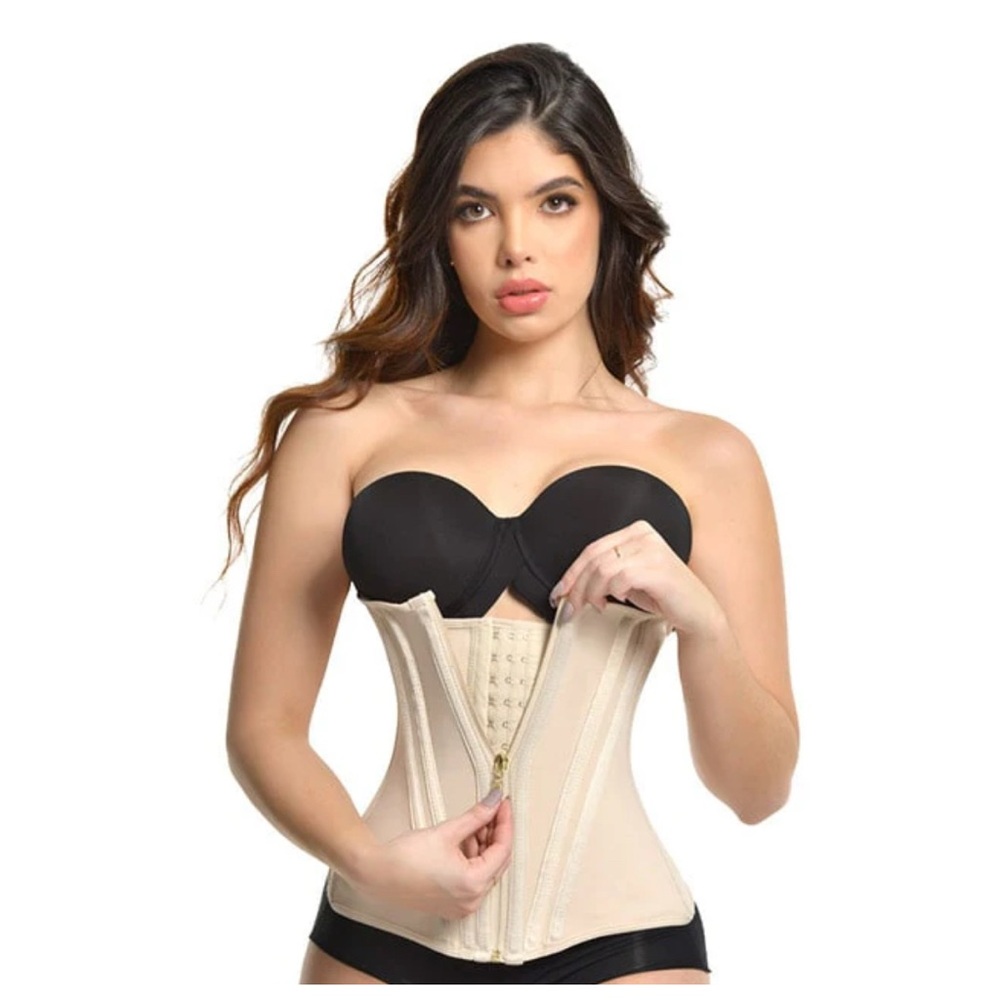 Beige Waist Trainer Corset for Women